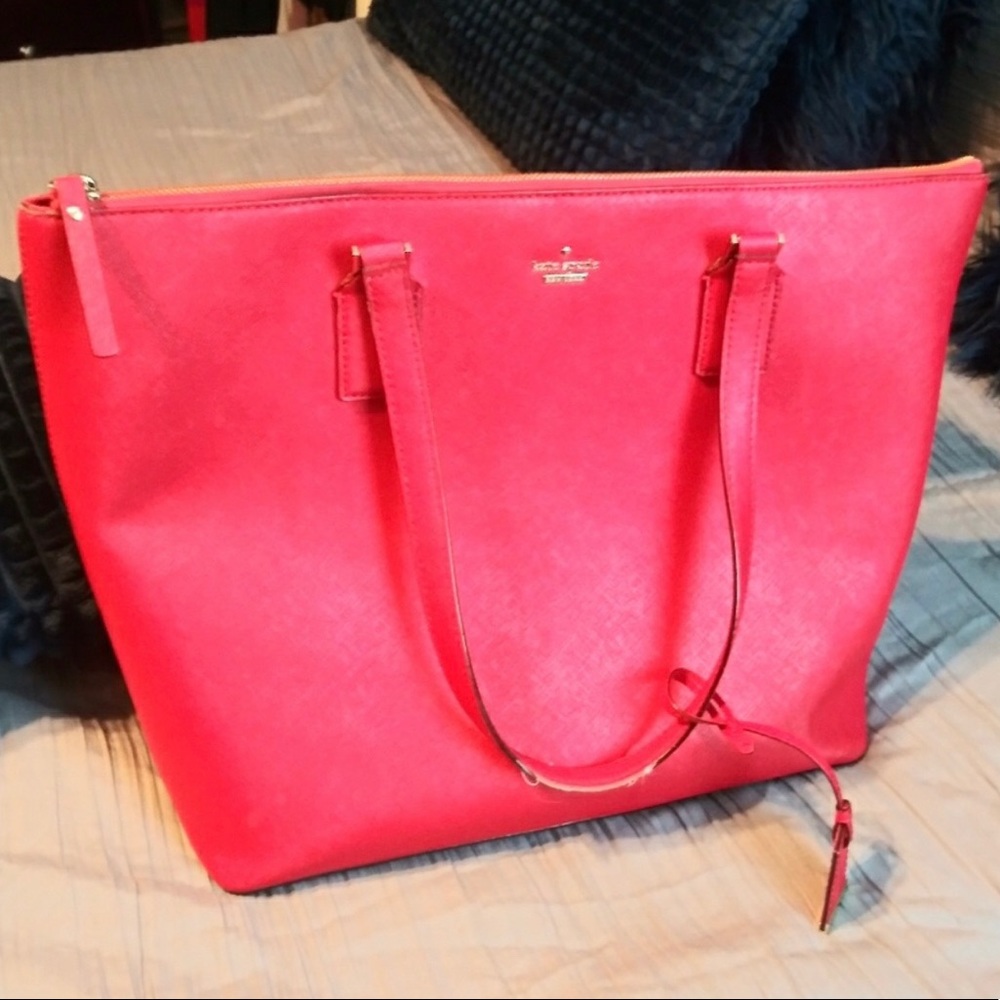 Kate Spade red Cameron Street Lucie Tote